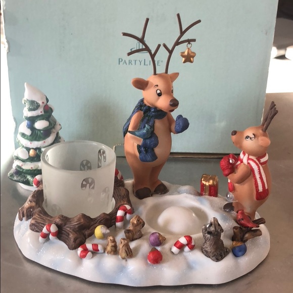 Partylite Reindeer Christmas Votive Holder - Picture 4 of 6